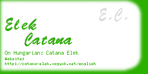 elek catana business card